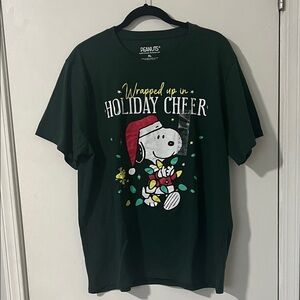 Peanuts Festive Snoopy Green T-Shirt
